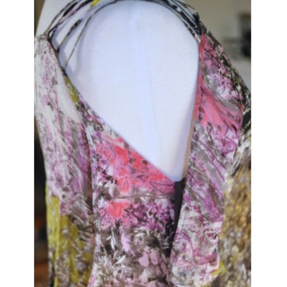 Anthropologie Flutter Tank Chroma Silk Print, 10 - Picture 4 of 6